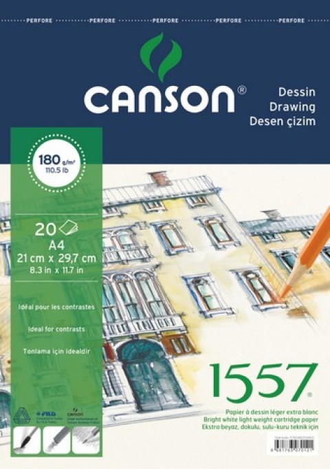 CANSON A4 ÇİZİM BLOGU 180GR 20SYF