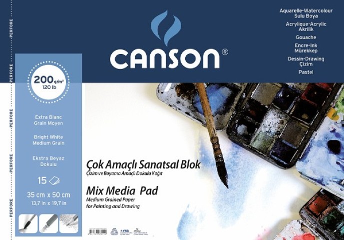 CANSON 200GR 35X50 RESİM DEFTERİ 15 YPR