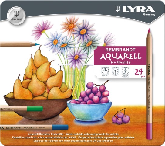 LYRA REMBRANDT ACQUARELL 24LÜ METAL KUTU