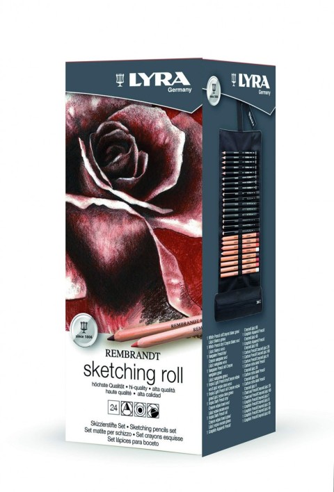 LYRA REMBRANDT 24LÜ RULO SKETCHİNG SET