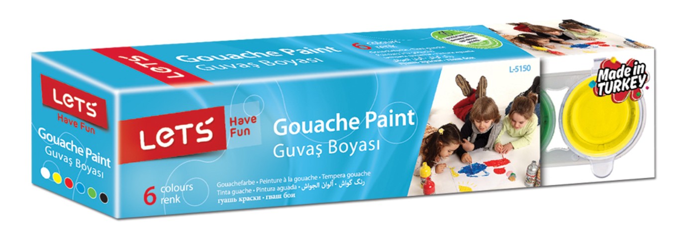 LETS GUAJ BOYASI 6 RENK 25 ML. / L-5150