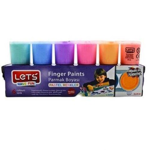 LETS PARMAK BOYASI PASTEL RENKLER 6 RENK / L-5500P