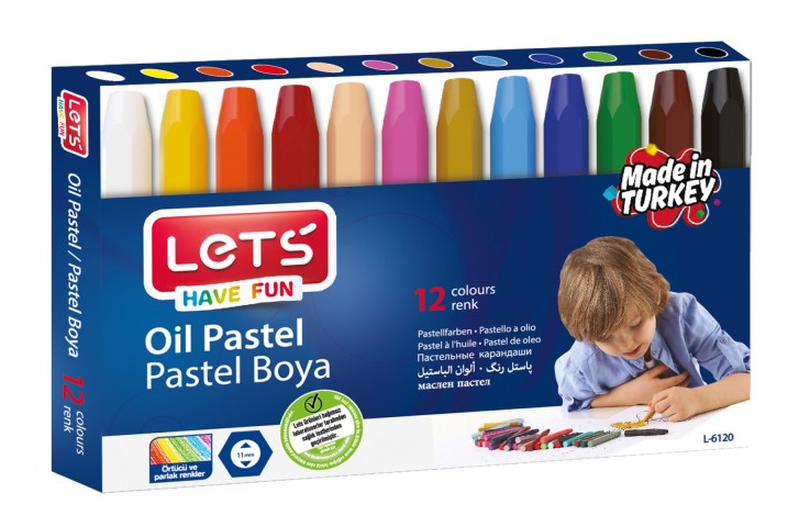 LETS PASTEL BOYA 12 RENK KARTON KUTU