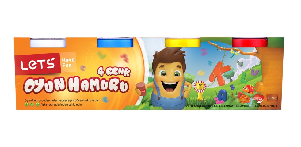 LETS OYUN HAMURU 4 RENK 224 GR / L8240