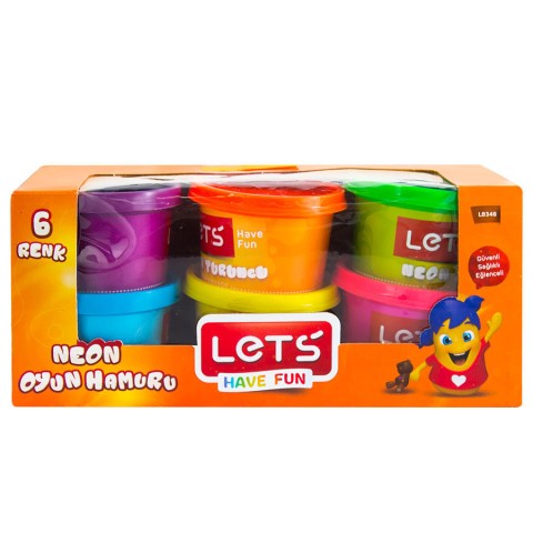 LETS FOSFORLU OYUN HAMURU 6 RENK 600 GR. / L8346