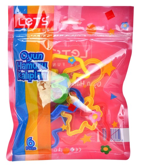 LETS  OYUN HAMURU KALIPLARI 8 PARÇA / L8411