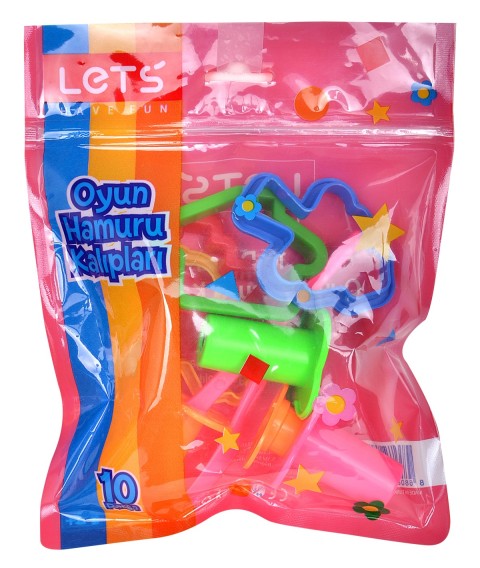 LETS  OYUN HAMURU KALIPLARI 10 PARÇA / L8417