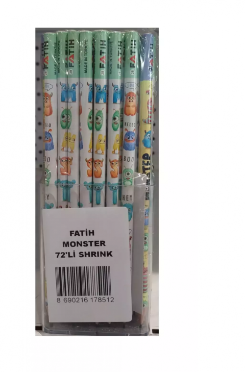 FATİH MONSTER  SİLGİLİ KURŞUN KALEM 17860