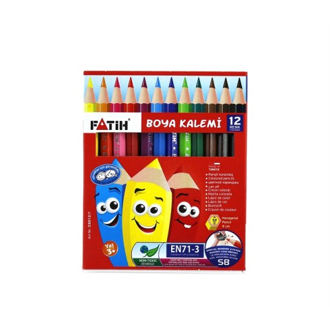 FATİH KURU BOYA KALEMİ 12.Lİ YARIM BOY ART:33012