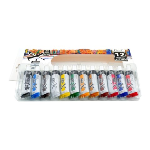 RİCH AKRİLİK BOYA ART-X   12ML 12 RENK