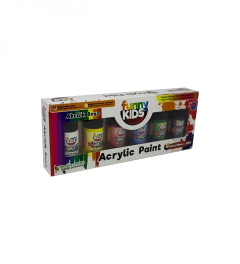 FUNNY KİDS AKRİLİK BOYA SETİ 20 ML 6.LI