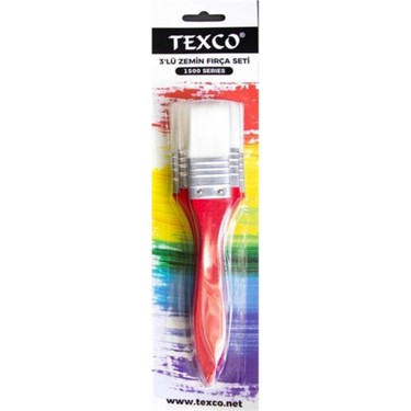 TEXCO 3 LÜ ZEMİN SET FIRÇASI KIRMIZI