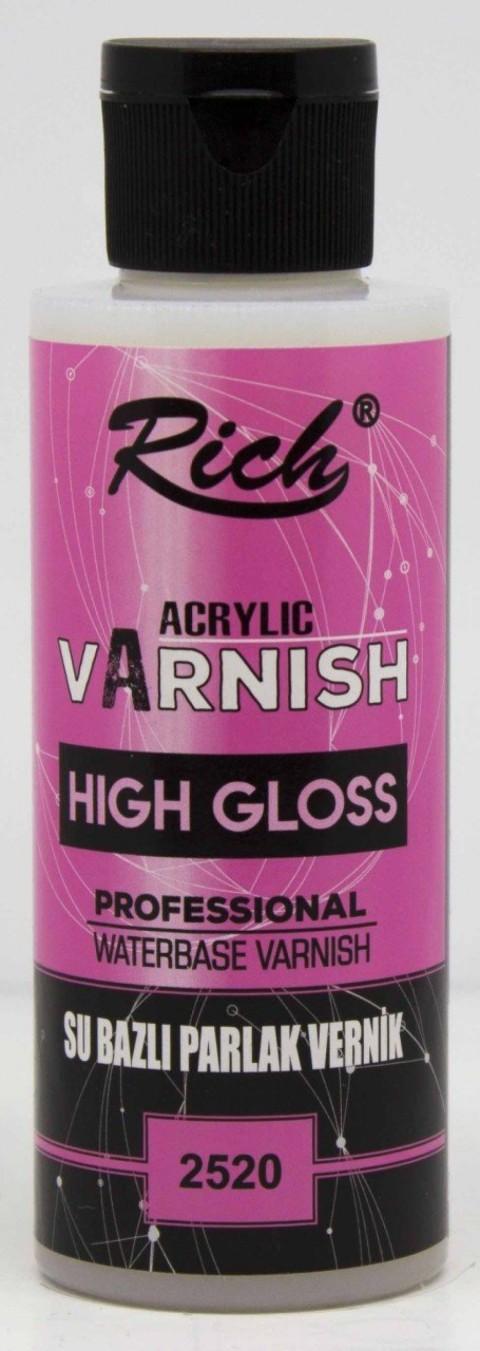 RİCH SU BAZLI PARLAK VERNİK 120CC