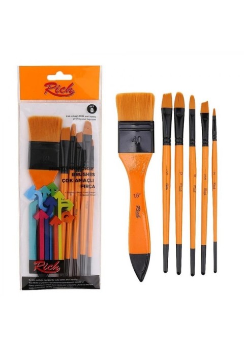 RİCH FIRÇA SET 8  6 LI