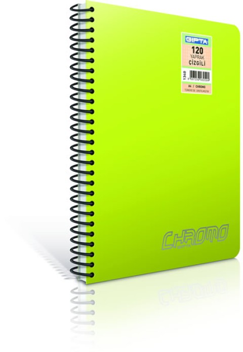 CHROMO PP KAPAK DEFTER SPR A-4 160yp ÇİZGİ