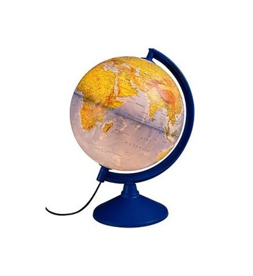 GLOBE FİZİKI /SİYASİ 30CM IŞIKLI DÜNYA