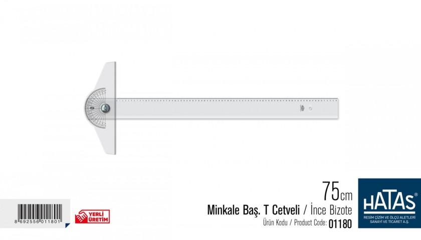 HATAS T CETVELİ OYNAR BAŞLI  75 CM 