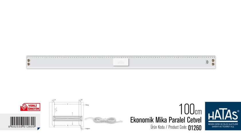HATAS PARALEL CETVEL 100cm