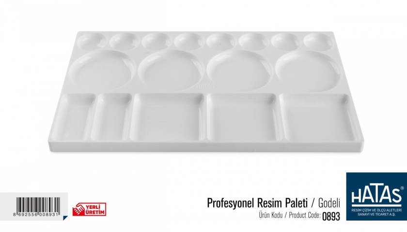 HATAS RESİM PALETİ DİKDÖRTGEN 0893 