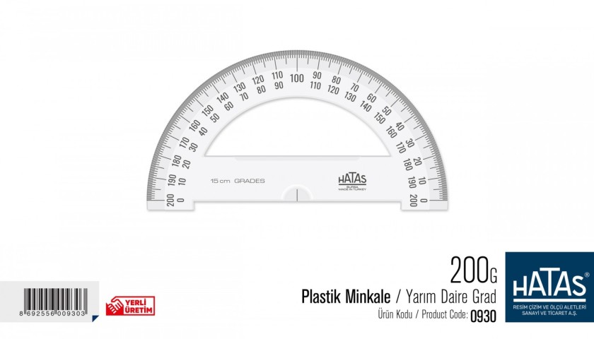 HATAS PLASTİK MİNKALE  15 CM ÇAP (200G)
