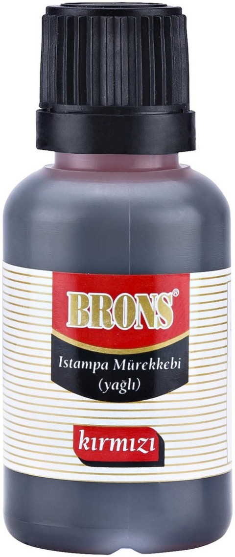BRONS STAMPA MÜREKKEP 30cc YAĞLI KIRMIZI