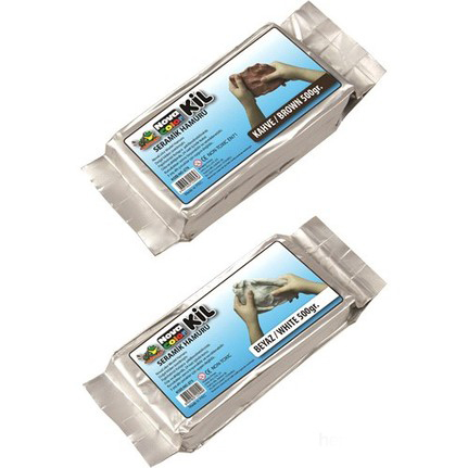 NOVA COLOR SERAMİK HAMURU BEYAZ 500 GR  NC-4133