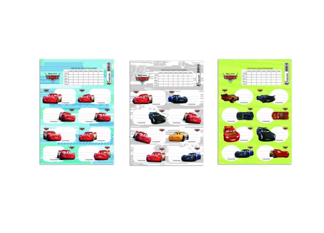 CARS DERS PROGRAMLI OKUL ETİKET 3 LÜ 220130-33