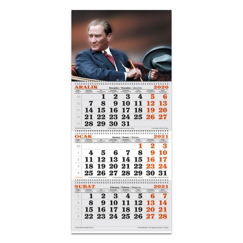 KESKİN COLOR DENİZCİ TAKVİM ATATÜRK RESİMLİ