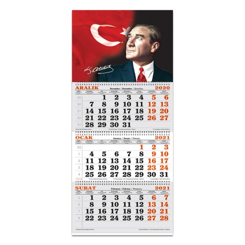 KESKİN COLOR DENİZCİ TAKVİM 3 AYLIK SPR.ATATÜRK 