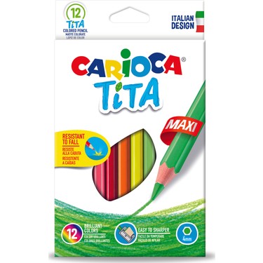 CARİOCA TİTA MAXİ ÜÇGEN KURU BOYA 12Lİ