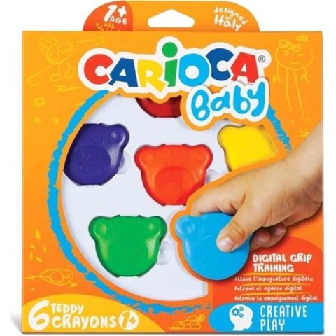 CARİOCA TEEDY BEBEK CRYAYONS 6 LI 1 YAŞ 42956