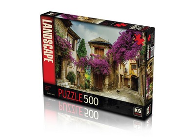 KS PUZZLE 500 PRÇ FLOWERERED VİLLAGE HOU