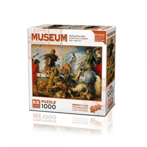 KS PUZZLE 1000 WOLF AND FOX HUNT 20666