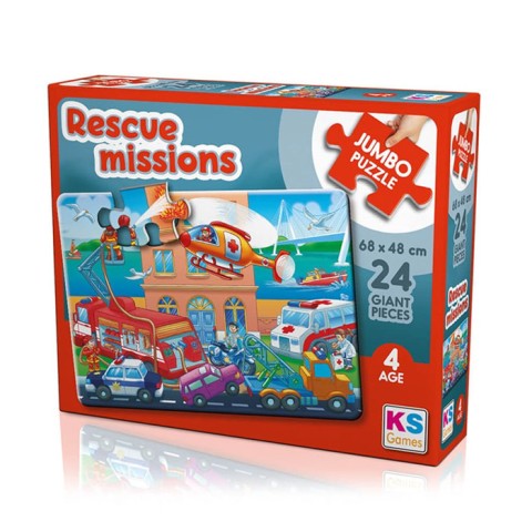 KS PUZZLE RESCUE MİSSİONS JUMBO 24 PARÇA JP31009