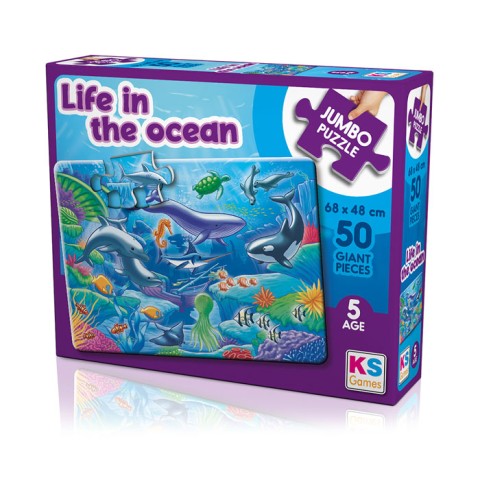 KS PUZZLE LİFE İN THE OCEAN JUMBO 50 PRÇ JP31013