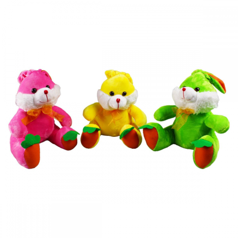 PELUŞ 25 CM TAVŞAN 3 RENK KZL.DF-G1003A 