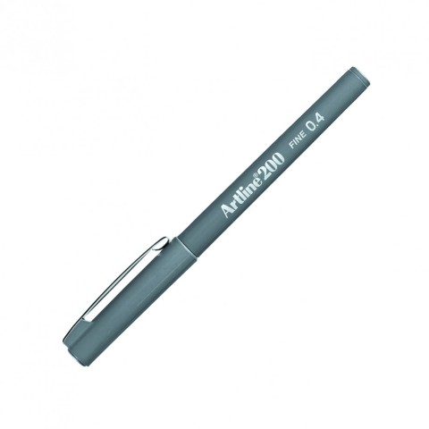 ARTLİNE 200N FİNE KEÇE UÇLU YAZI KALEMİ 0.4MM GRİ