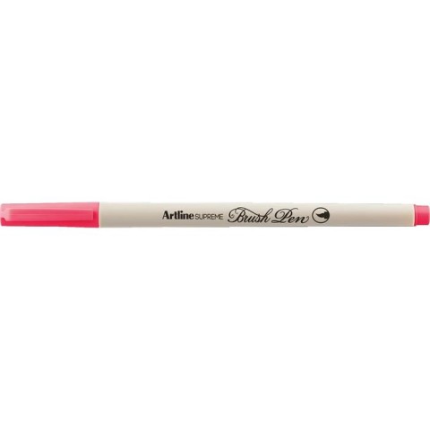 ARTLİNE SUPREME BRUSH UÇLU KALEM FOSFORLU PEMBE