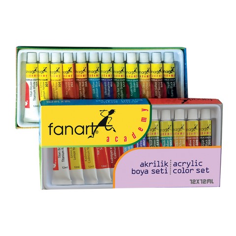 FANART ACADEMY AKRİLİK BYP SET 12X12ML TÜP