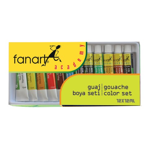 FANART ACADEMY GUAJ BOYA 12X12ML TÜP