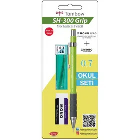 TOMBOW SH-300 GRIP MEKANİK KALEM 0.7 SET LİMON YŞL