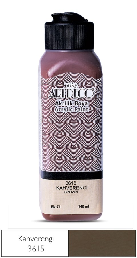 ARTDECO AKRİLİK BOYA 140ML KAHVERENGİ 3615