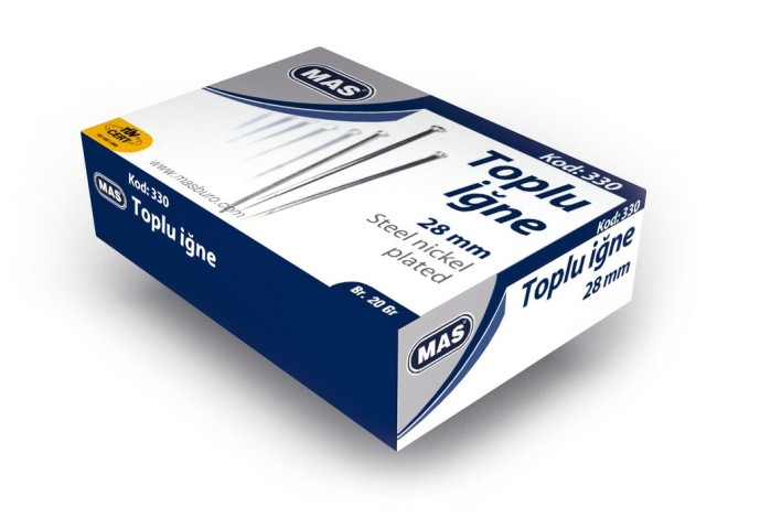 MAS TOPLU İĞNE  28mm 20GR 330