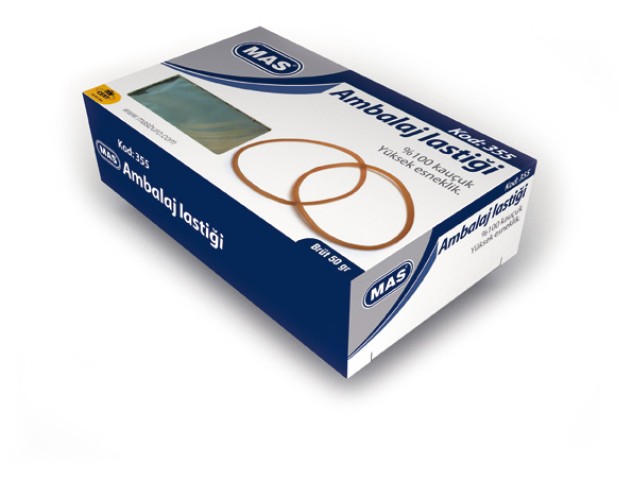 MAS PAKET LASTİĞİ 355 80/50mm 50 gr KUTU