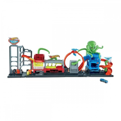 HOTWHEELS DEV AHTAPOT İLE ARABA YIKAMA SETİ