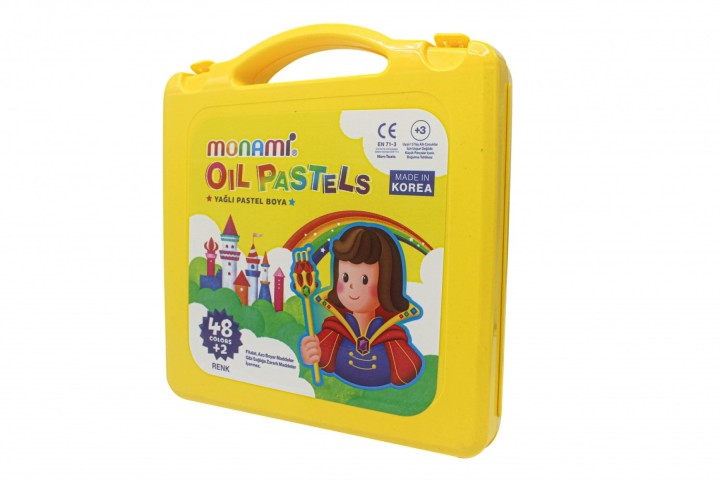 MONAMİ PASTEL BOYA 48+2  RENK OİL PLS KUTU 