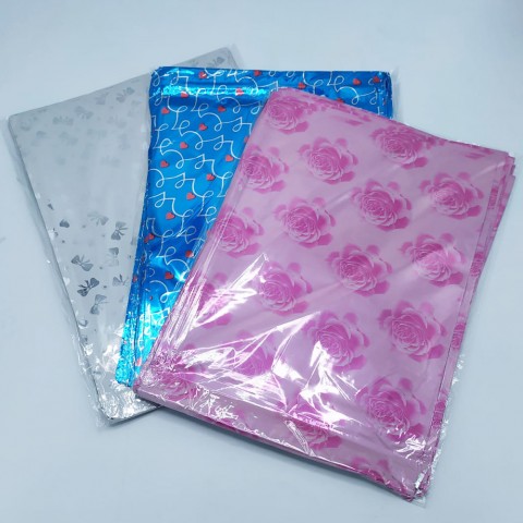 HEDİYE PAKET KAĞIDI METALİZE 22X39 - 100.LÜ PK