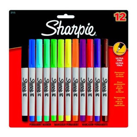 SHARPİE ULTRA FİNE PERMANENT MARKÖR KARIŞIK 12 Lİ 