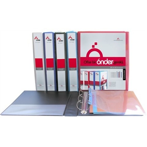 ÖNDER A4 7 CM 4.LÜ CEPLİ SUNUM KLASÖRÜ BEYAZ 