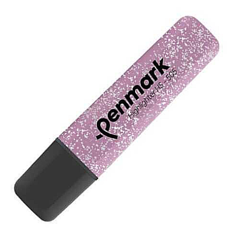 PENMARK FOSFORLU KALEM HS-505 METALİK SİMLİ MOR